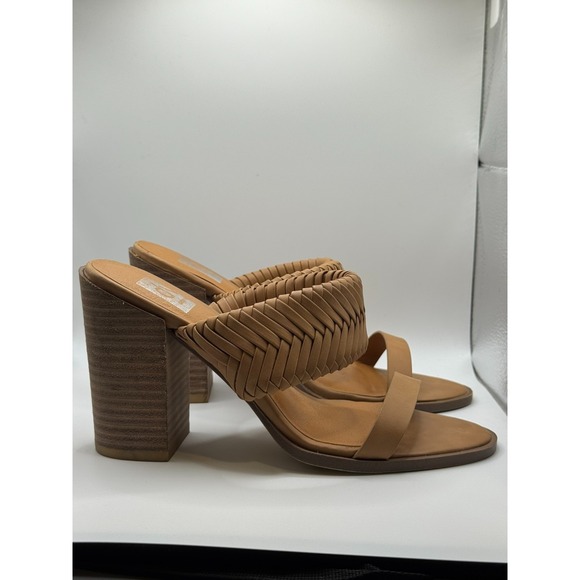 Dolce Vita Women's Bambi Tan Block-Heel Sandals Size 7 - Picture 4 of 5